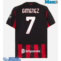 AC Milan Santiago Gimenez #7 Replica Home Shirt 2025-26 Short Sleeve